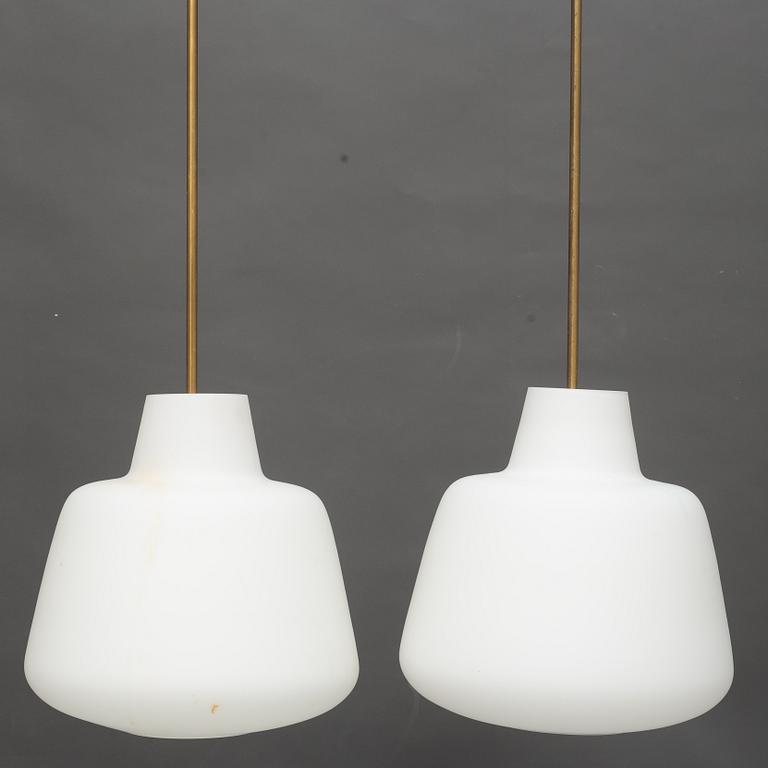 A pair of mid century modern ceiling lamps, ASEA, Sweden.