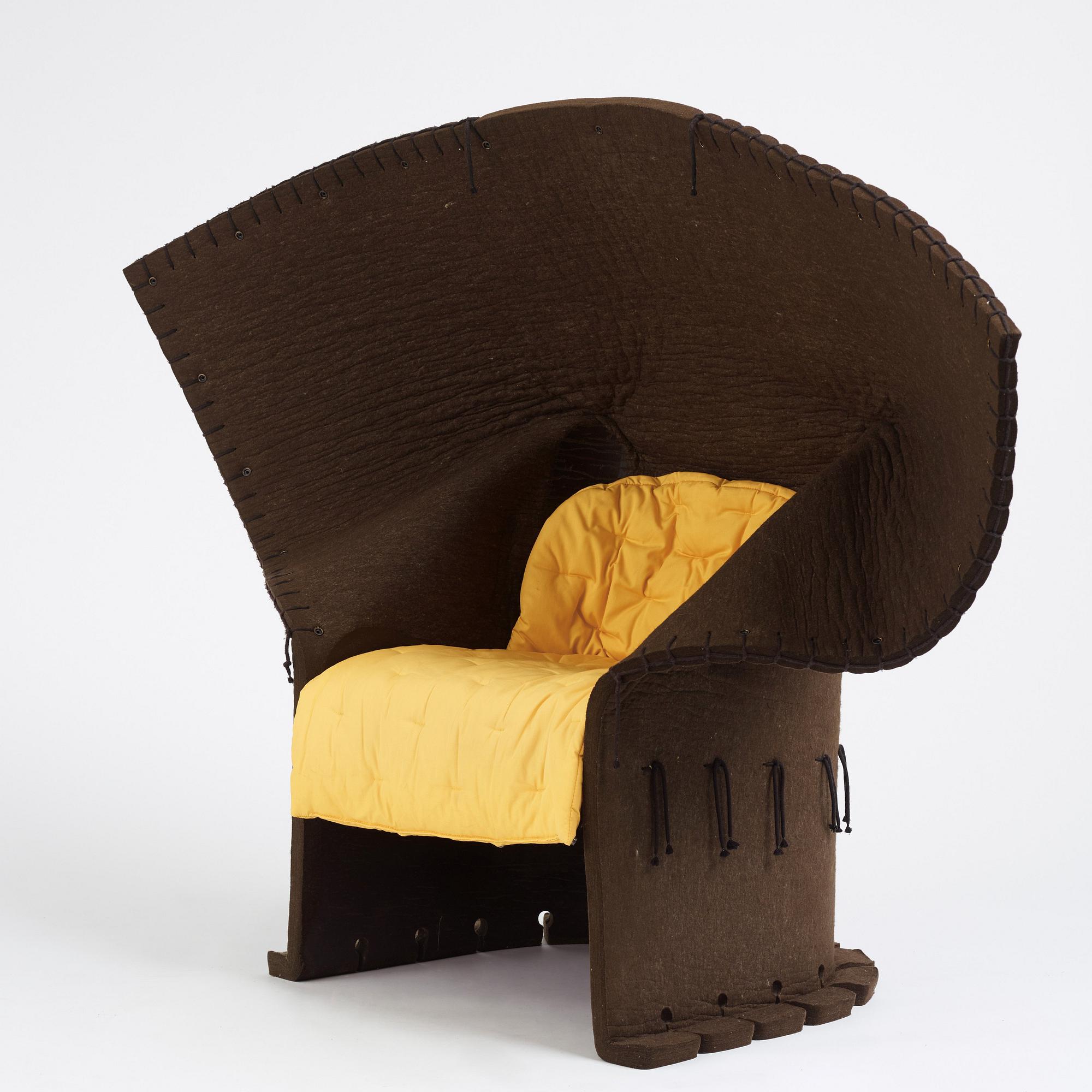 Gaetano Pesce, a 'Feltri Chair' easy chair, Cassina, post 1986.