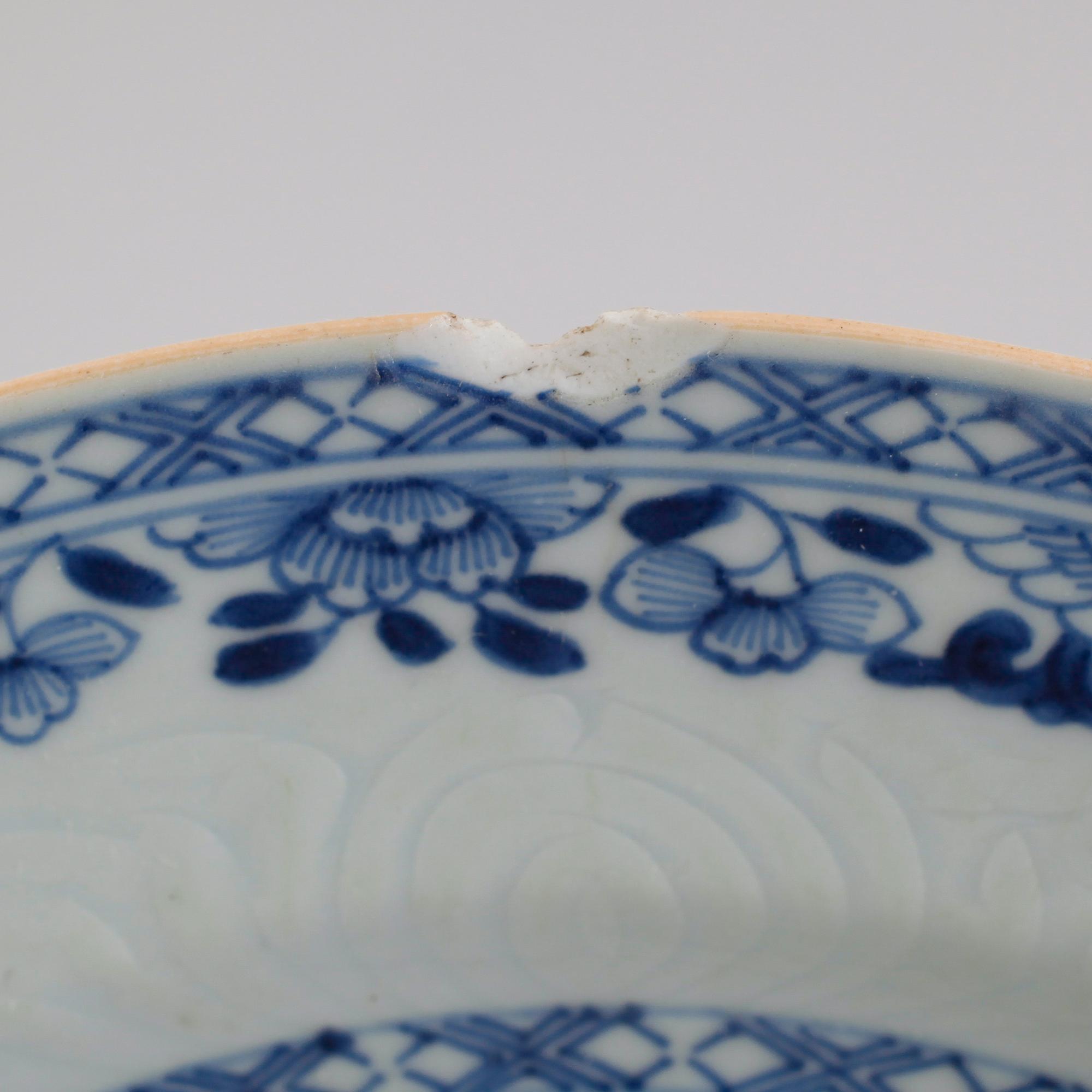 FAT, 3 st olika modeller, porslin, Kina, 1700-tal.