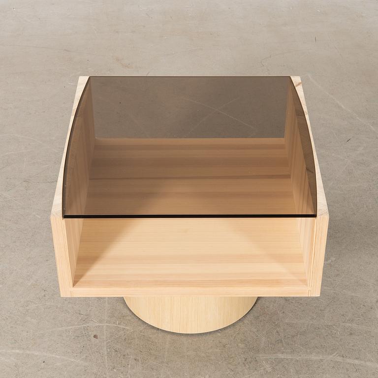 Sami Kallio, coffee table, "Cube/Circle", no. 1 prototype, made by Sami.
