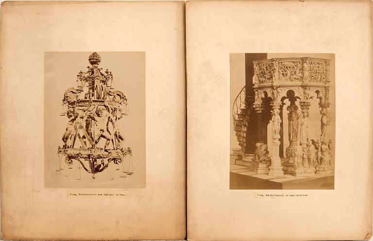 Fotografer 14 st sent 1800-tal Italien.