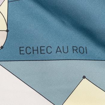 Hermès, an 'Echec au Roi' silk scarf.
