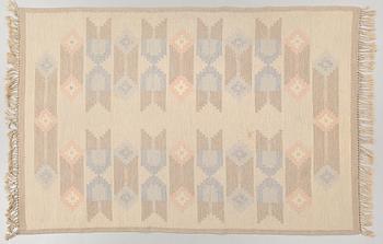 Matta, rölakan, monogramsignerad IS (Ingegerd Silow), 1900-talets andra hälft, ca 245x161 cm.