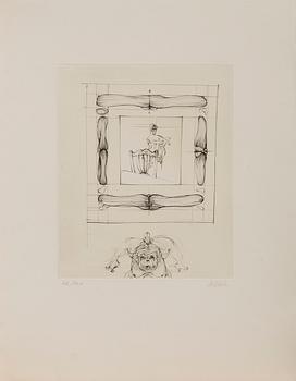 HANS BELLMER, "Les anagrammes du corps". 10 etchings, 1973, each signed in pencil and numbered 72/100.