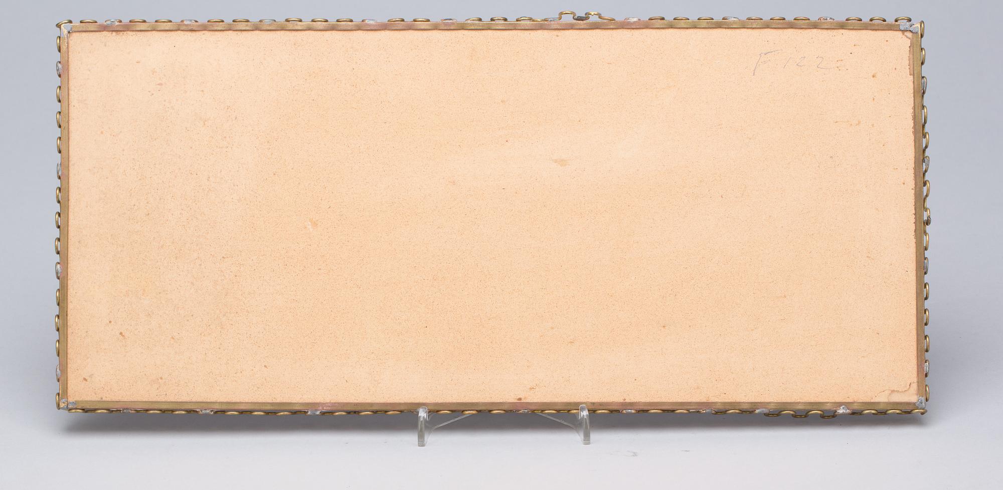 BRICKOR, 6 st. Mässing och glas. Arvika. 1900-tal.