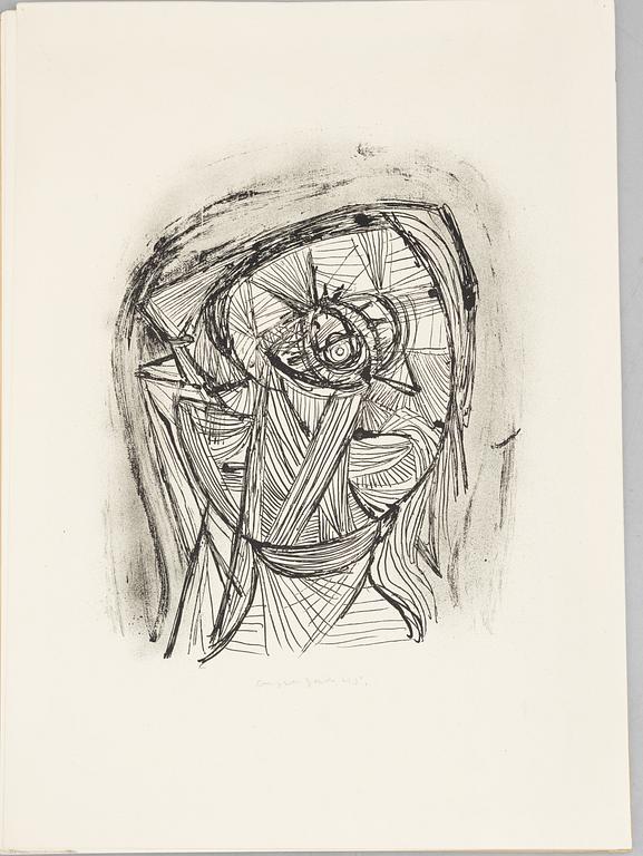 Asger Jorn, Folder with 7 lithographs from: "8 Lithographs".