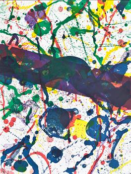 SAM FRANCIS, färglitografi, signerad och numrerad 14/100.