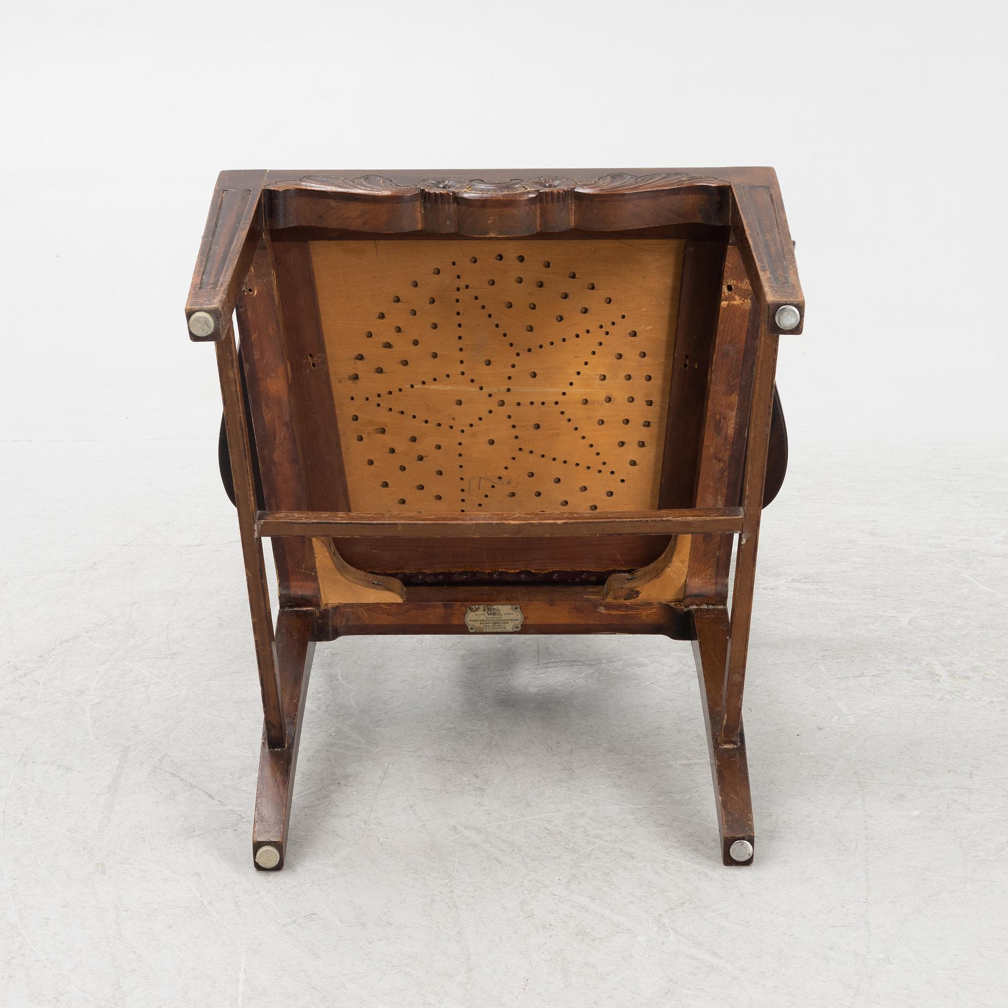 A Chippendale-style armchair, early 20th century.