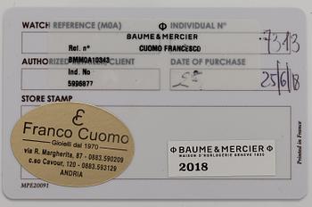 BAUME & MERCIER, Clifton club, Shelby Cobra, Limited edition, wristwatch, 44 mm.