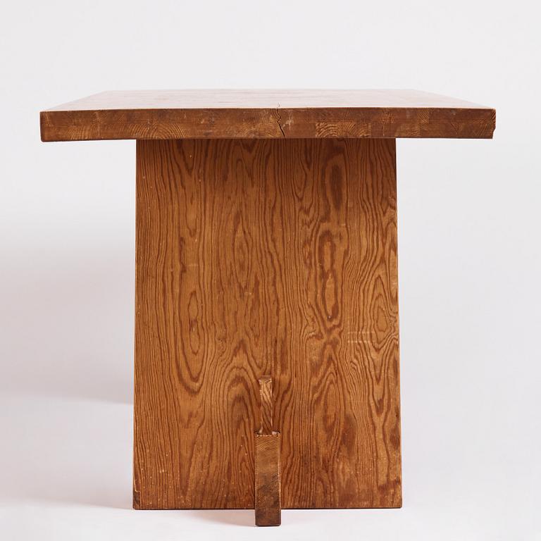 Axel Einar Hjorth, a "Lovö" stained pine table, Nordiska Kompaniet 1930s.