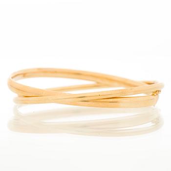 TWO BRACELETS, 14K gold.