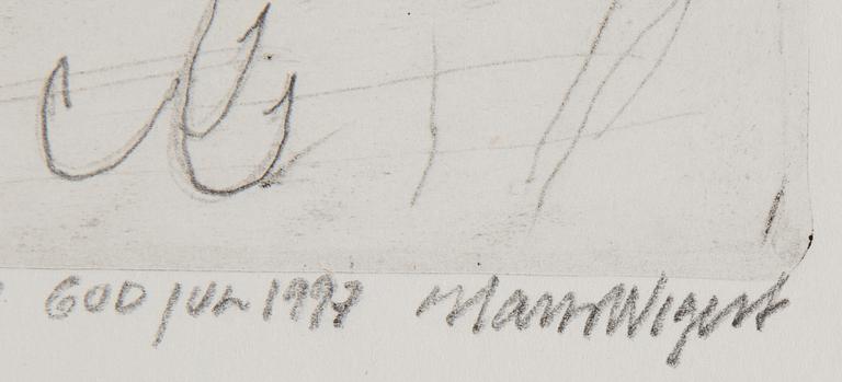 HANS WIGERT, 5 etchings, signed.