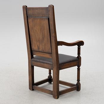 Karmstol, barockstil, omkring år 1900.