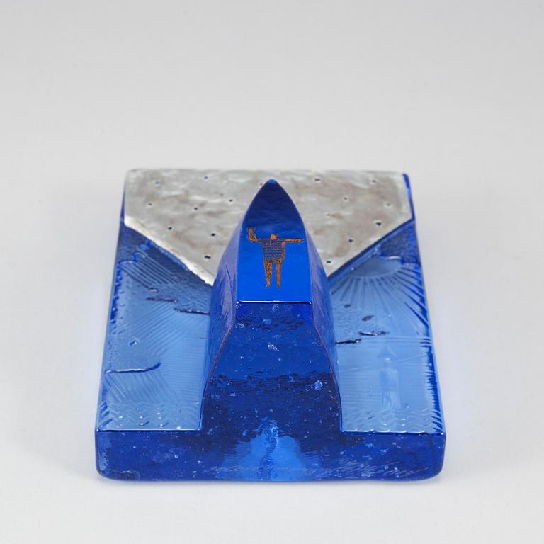 BERTIL VALLIEN, skulptur, glas. Signerad. Kosta Boda.
