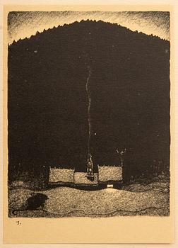 John Bauer, "Troll", 10 lithographs in a book.