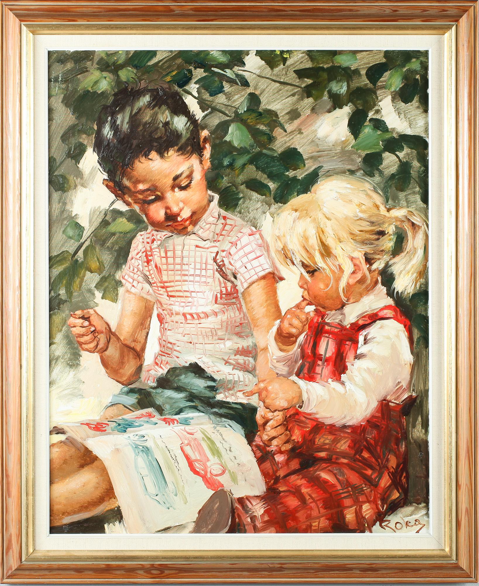 CHARLES ROKA, olja på duk, signerad.