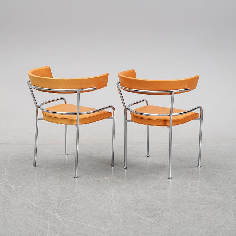 A pair of 'GA-1' armchairs by Gunnar Asplund for Källemo, after 1988.