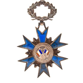 Vasa Order, Sweden, knight's badge, gold 18k. CF Carlman, Stockholm, 1946 and National Order of Merit, France, 1963.
