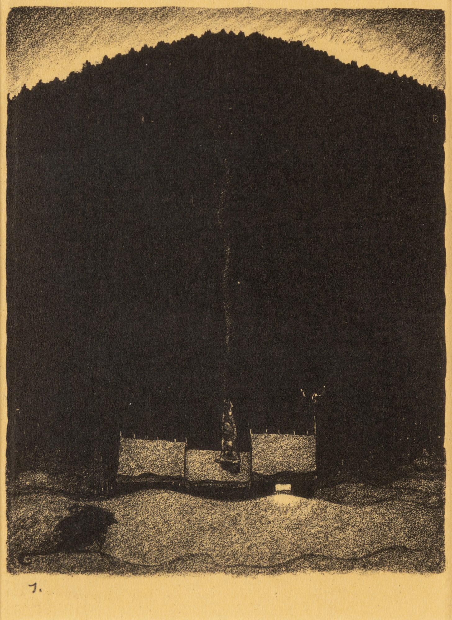 JOHN BAUER, litografier, 1915,  10 st.