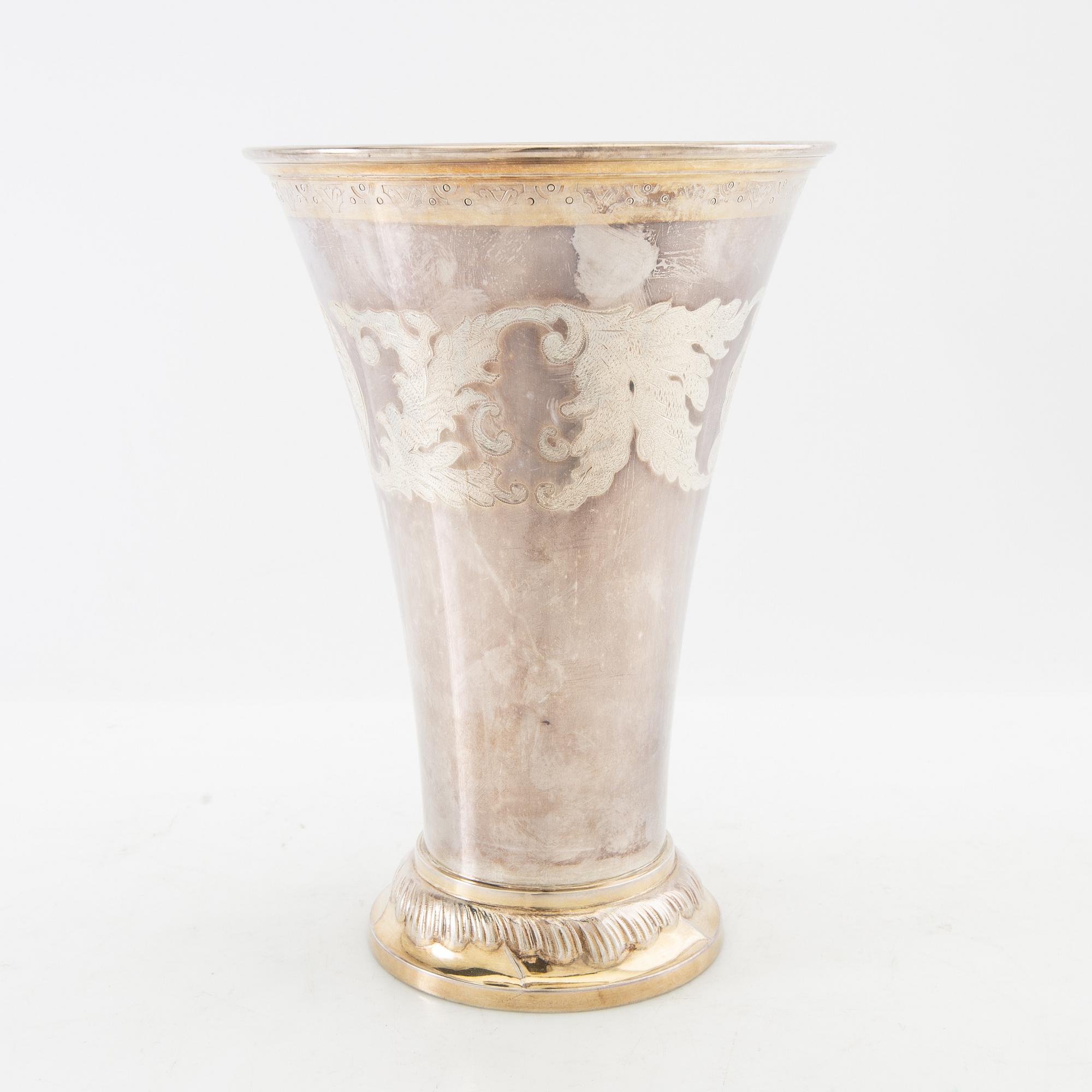 Cup CG Hallberg Stockholm 1930 silver.