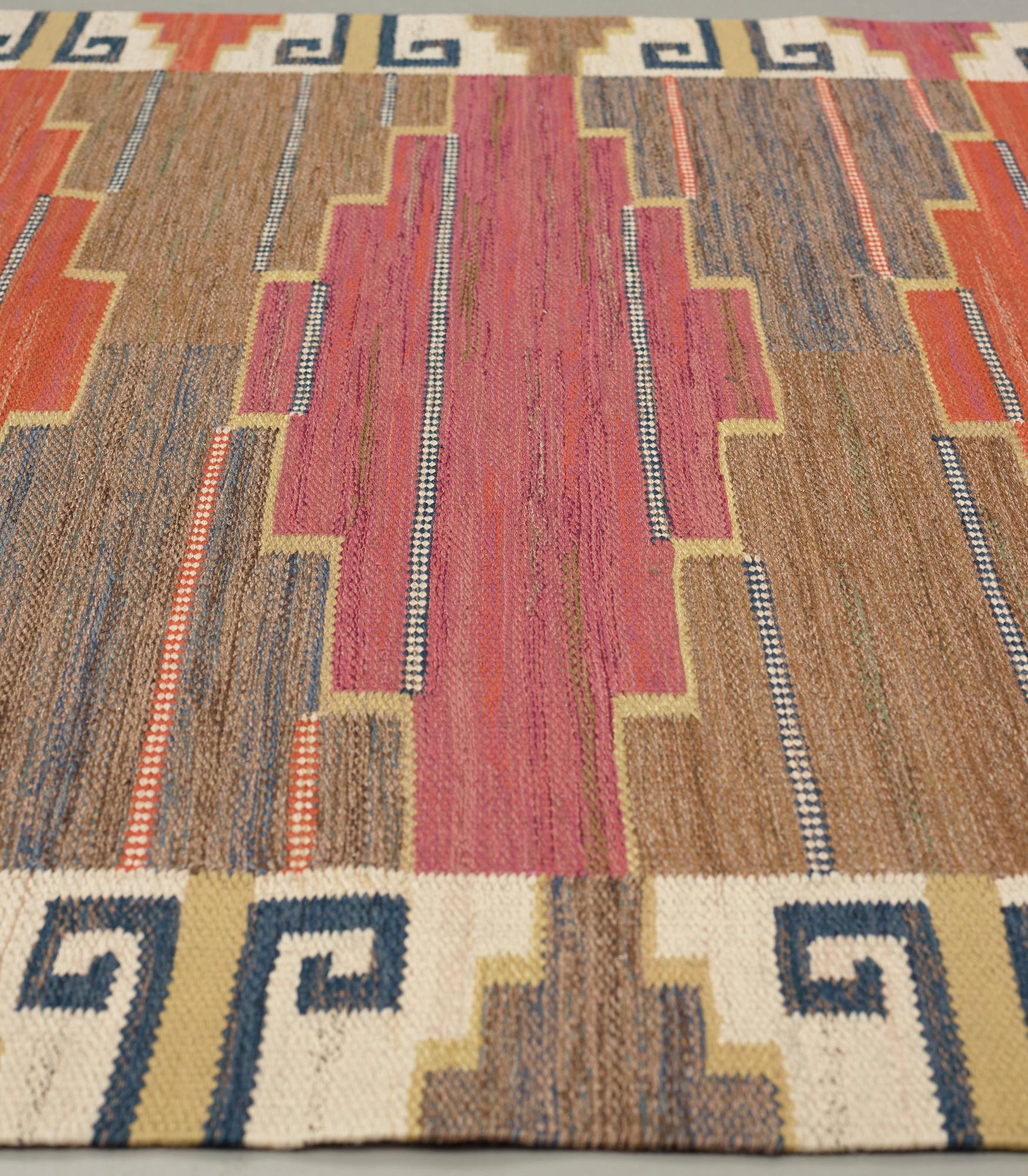 Märta Måås-Fjetterström, MÄRTA MÅÅS-FJETTERSTRÖM, A CARPET, "Bruna heden", flat weave, ca 287,5 x 153 cm, signed AB MMF.