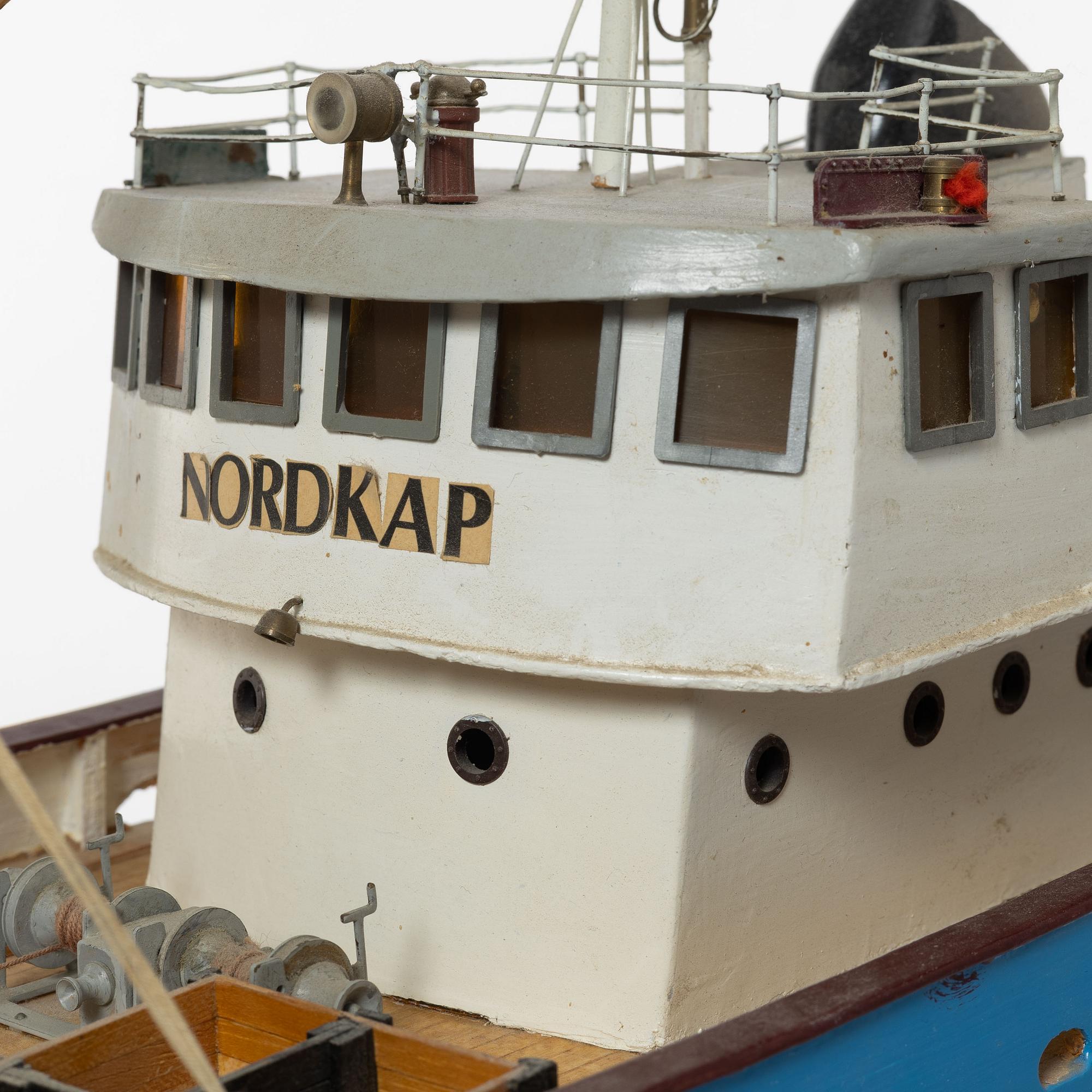 Boat model, "Nordcap", second half of the 20th century.