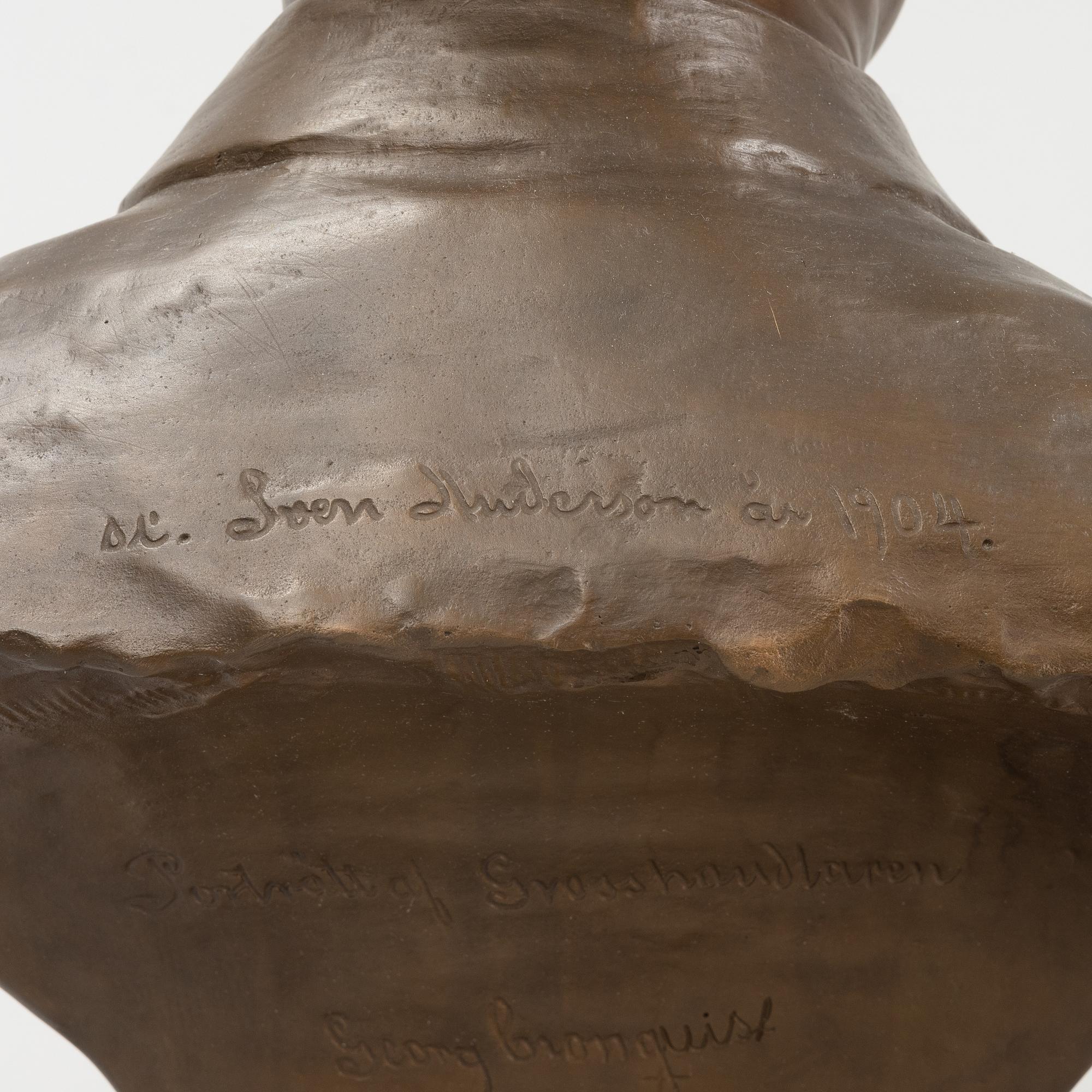 Sven Andersson, skulptur, brons, signerad.