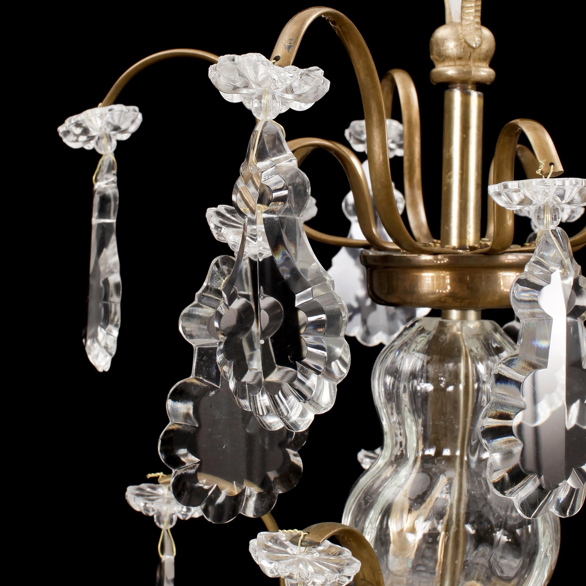 LJUSKRONA, rokokostil, 1900/2000-tal. Höjd: ca 55 cm.