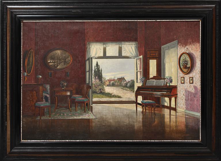 ERNST LORENZ- MUROWANA, olja på duk, sign.