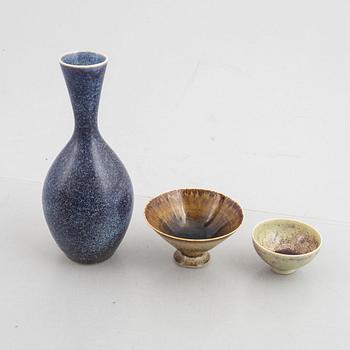 Sven Wejsfelt, a stoneware set of two vases and two bowls, Gustavsberg Studio 1980-tal.