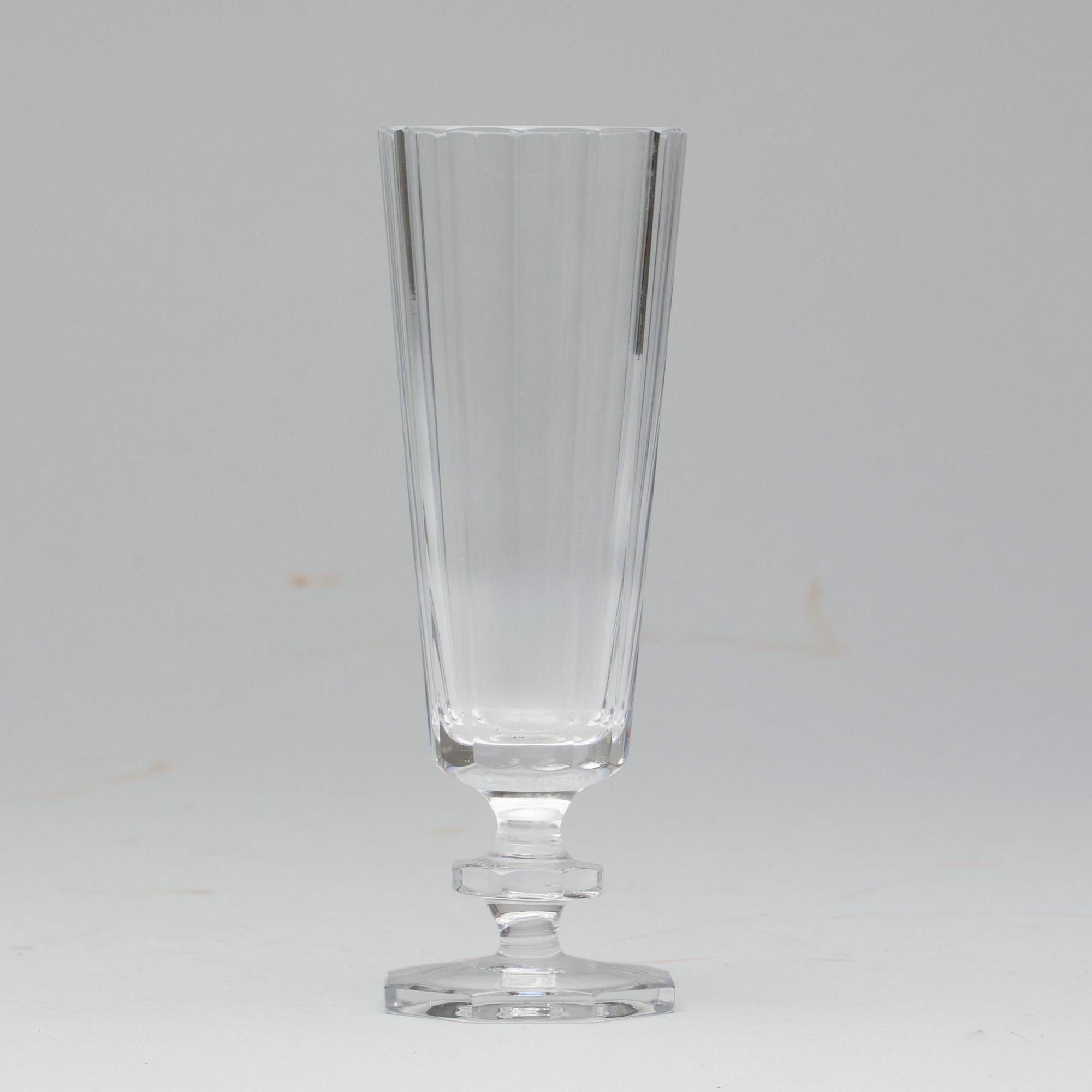 CHAMPAGNEGLAS, 16 st, "Karlberg", Kosta, 1900-tal.