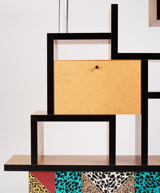 Ettore Sottsass, a "Max" bookcase, Memphis, Italy, post 1987.