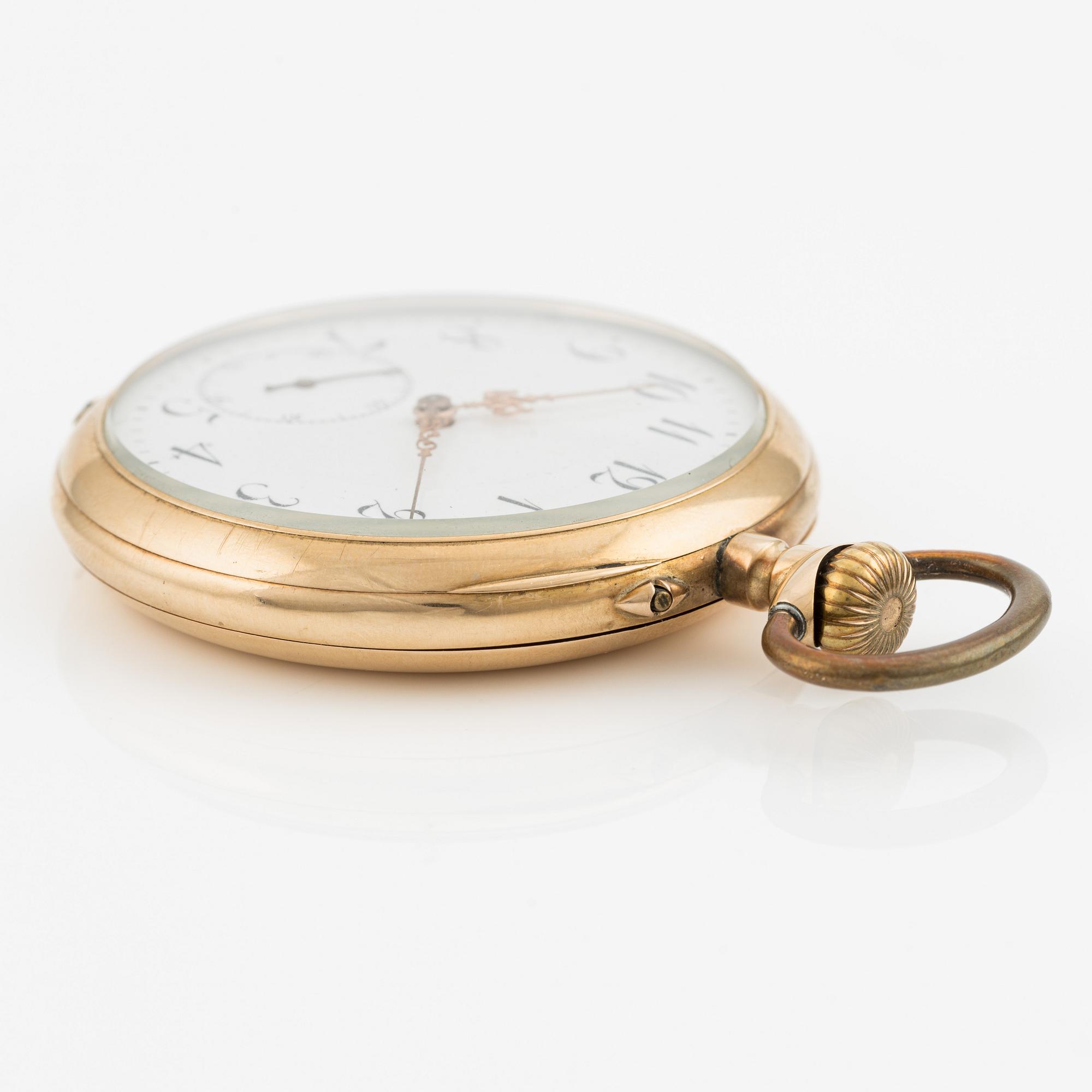 Hansa, pocket watch, 18K gold, 50.5 mm.