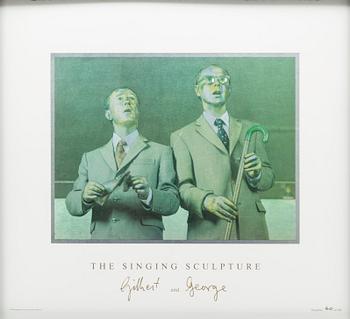 Gilbert & George,"The Singing Sculpture".