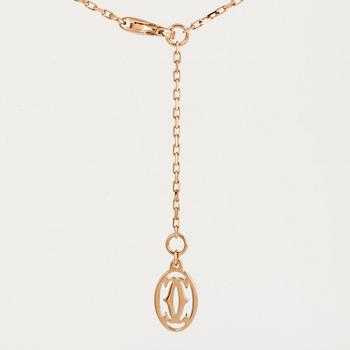 CARTIER, Collier, 'Saphirs Légers de Cartier'. 18K roséguld med rosa safir.