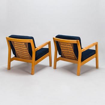 Carl Gustaf Hiort af Ornäs, a pair of mid-20th-century 'Rialto' open armchairs, Puunveisto Oy - Träsnideri Ab, Finland.