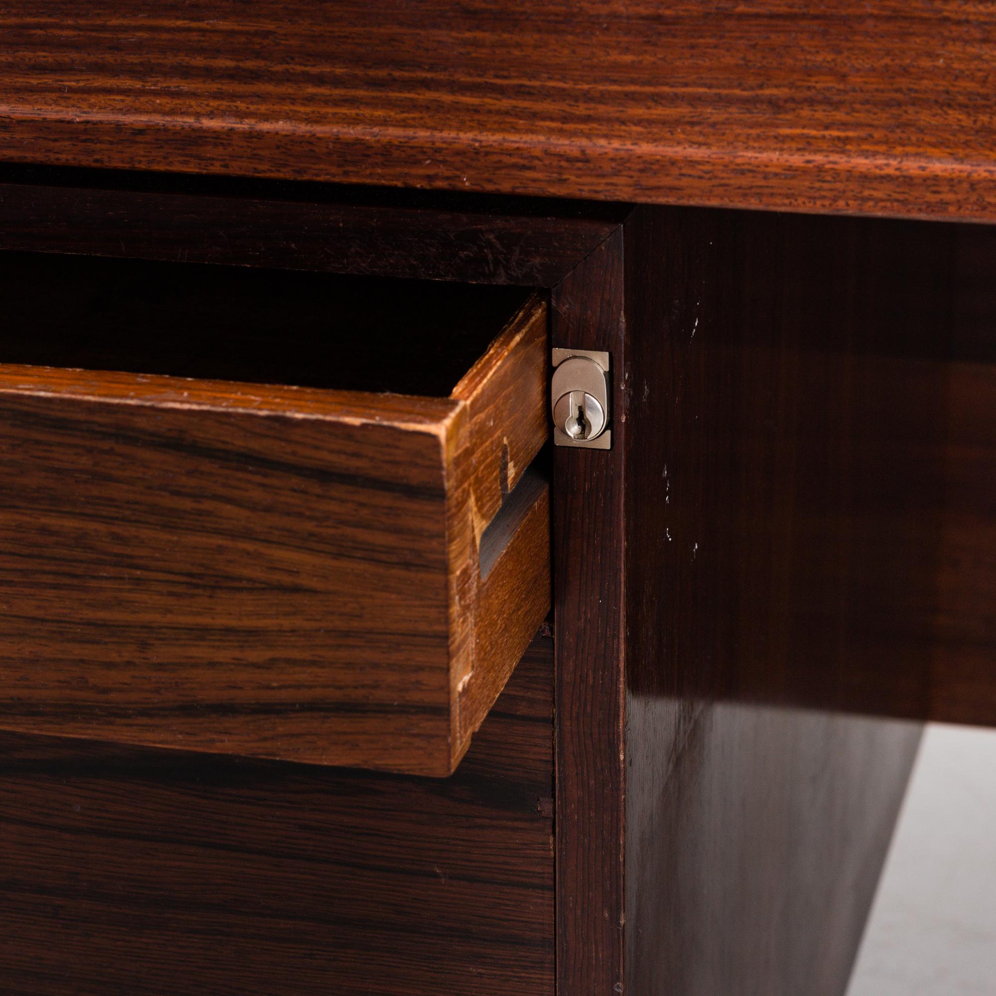FINN JUHL,  a' Diplomat' rosewood desk from Cado, Denmark.