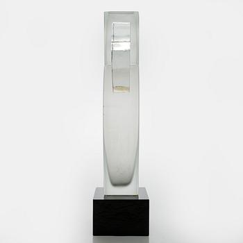 Heikki Orvola, glasskulptur "Maya", signerad Heikki Orvola Nuutajärvi.