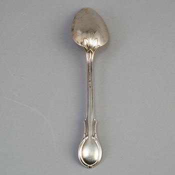 SKEDAR, 13 st, silver, "Prins Fredrik", J E Torsk, Stockholm, 1881-2. Totalvikt ca 620 gram.