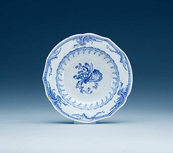 733. A set of three Swedish Rörstrand faience soup dishes, 1750's.