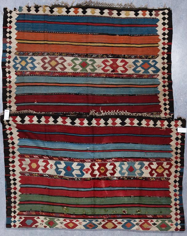 MATTA, Kelim, Shahsevan, antik. Ca 326 x 165.