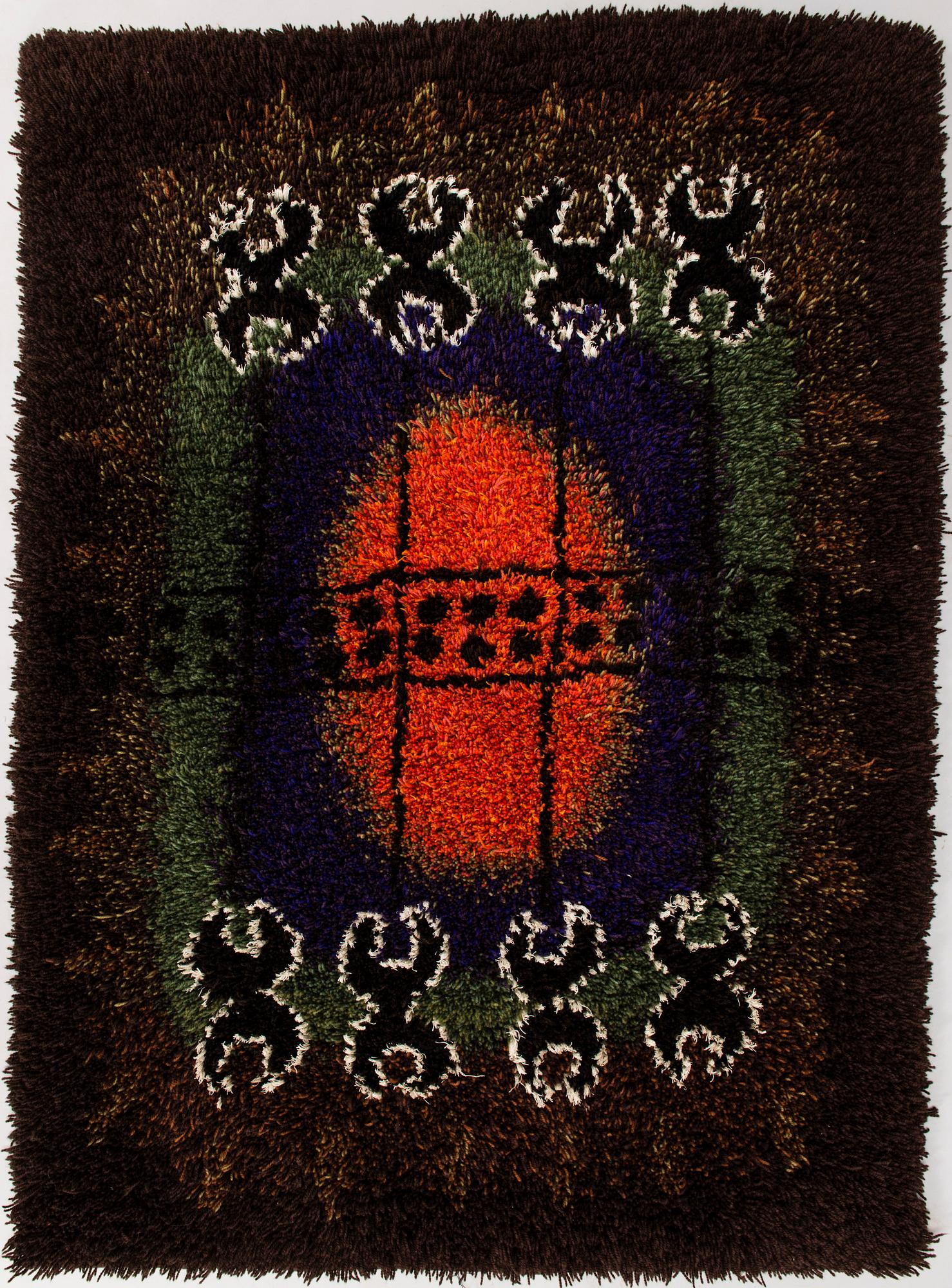 HANNAMAIJA TEISKO, RYA, 1900-talets slut. Ca 147x109 cm. Formgiven 1964.