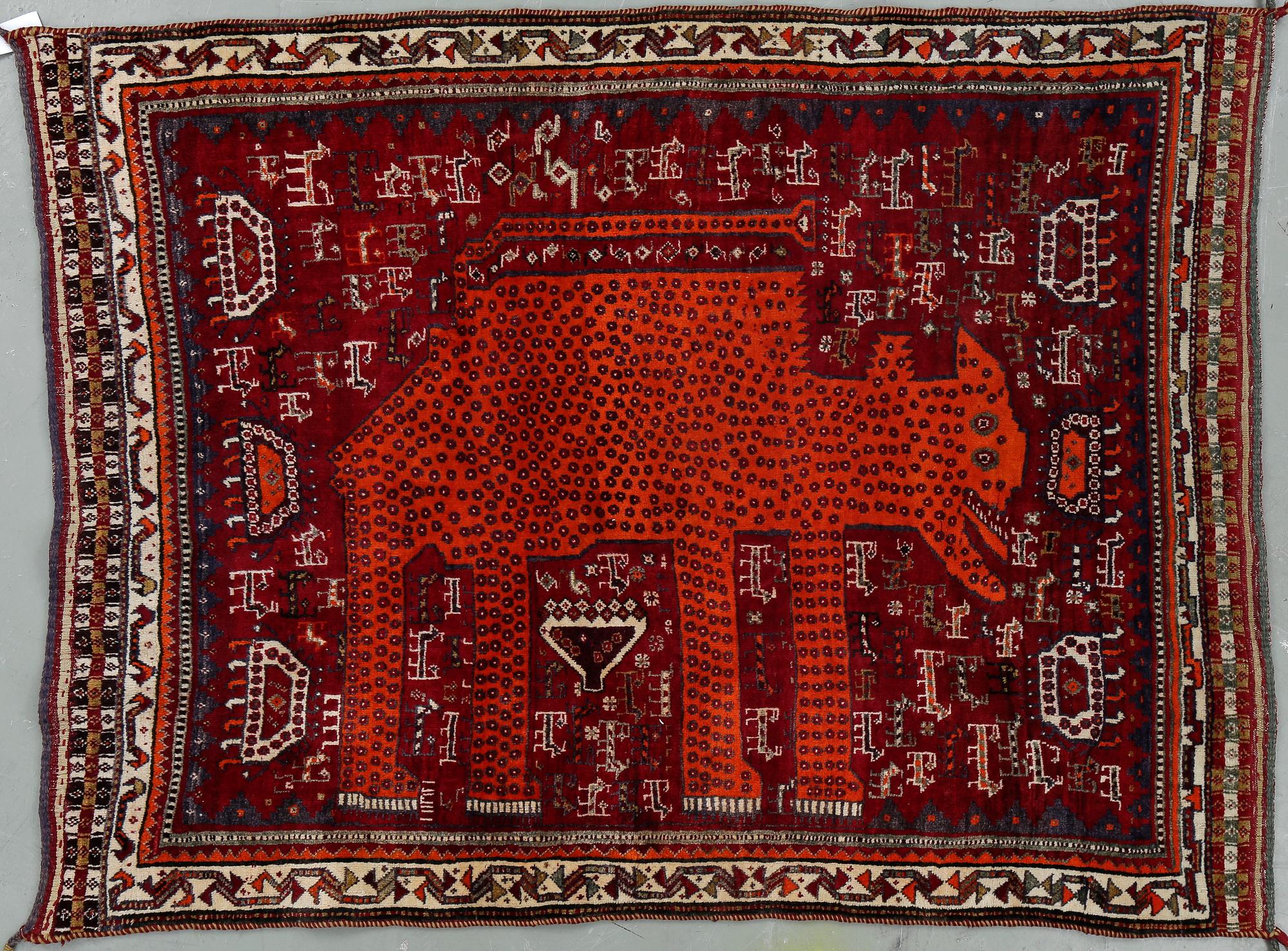 MATTA, old Kashgai, ca 184x140 cm.