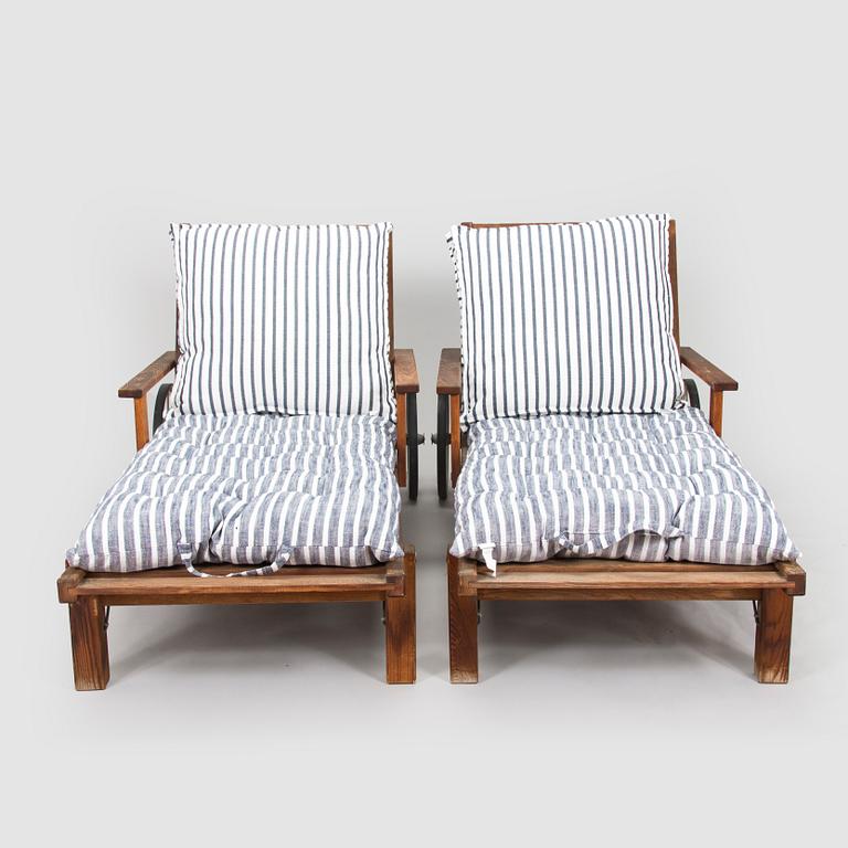 Elsa Stackelberg, a pair of sun loungers, Fri Form, Edsbruk.