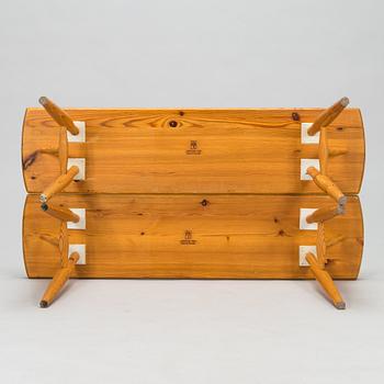 Ilmari Tapiovaara, penkkejä, 2 kpl, Laukaan puu 1970-luku.