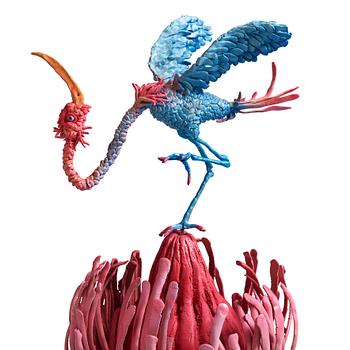 Nathalie Djurberg & Hans Berg, "One Last Trip to the Underworld (Strawberry Red and Blue)".