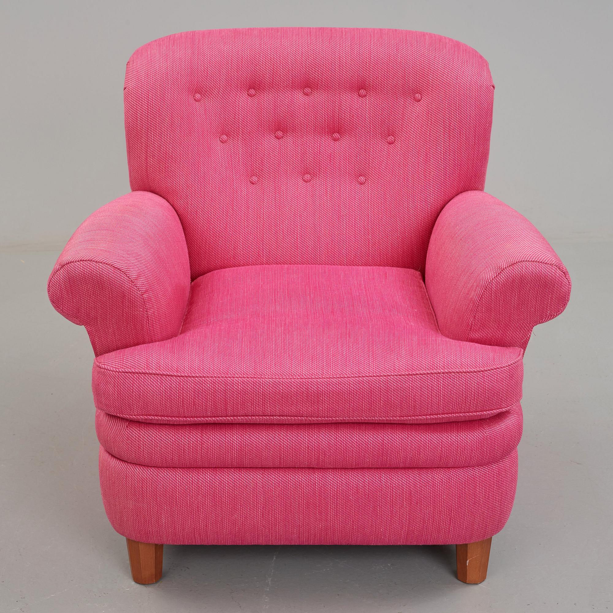 Josef Frank, a model 568 easy chair, Svenskt Tenn, Sweden.