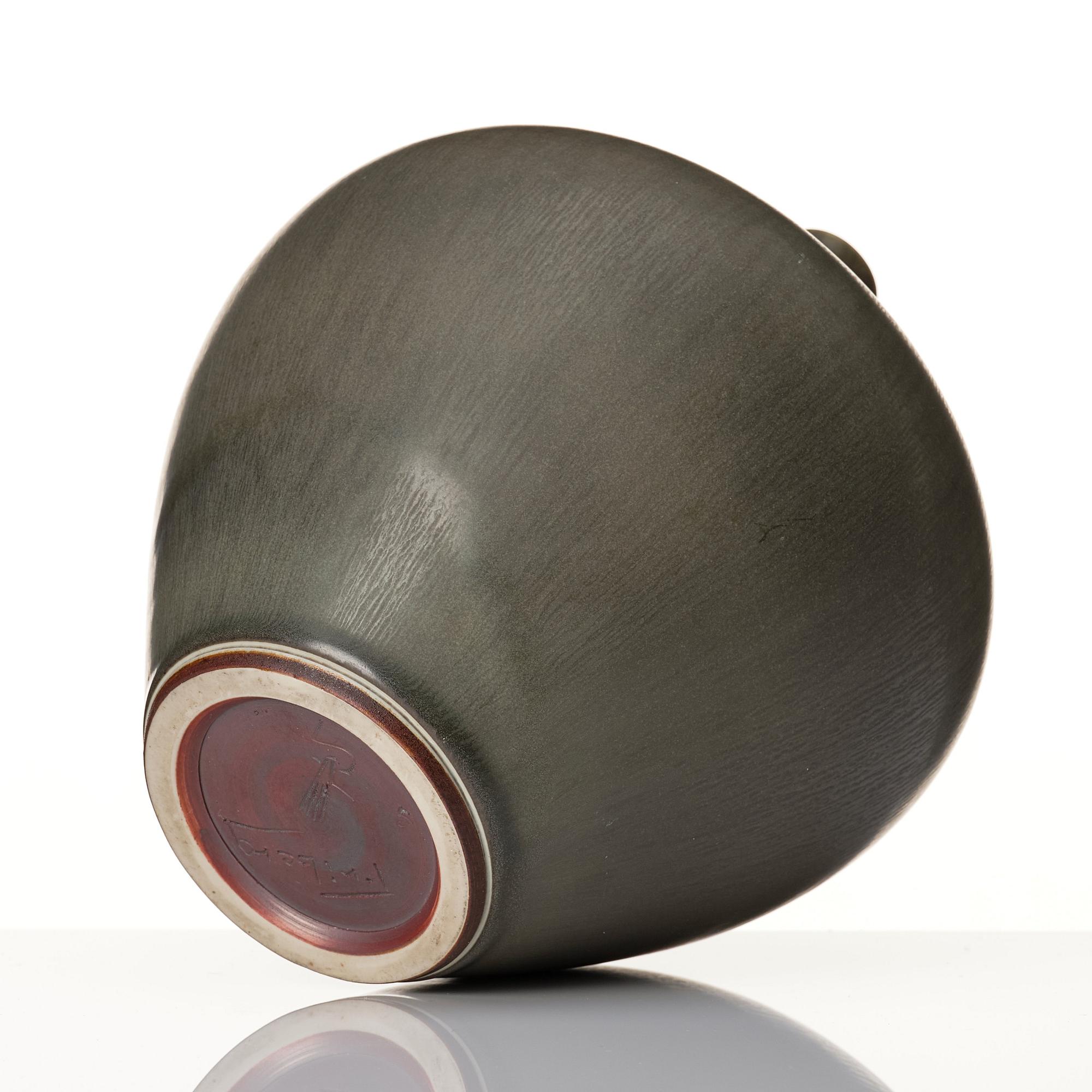Berndt Friberg, a stoneware vase, Gustavsberg studio, Sweden 1965.