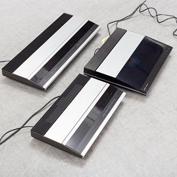 Bang & Olufsen, a three piece stereo set, mid 1980s.