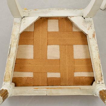 STOLAR, 2 st, sengustaviansk resp sengustaviansk stil, omkr år 1800 resp omkr år 1900.